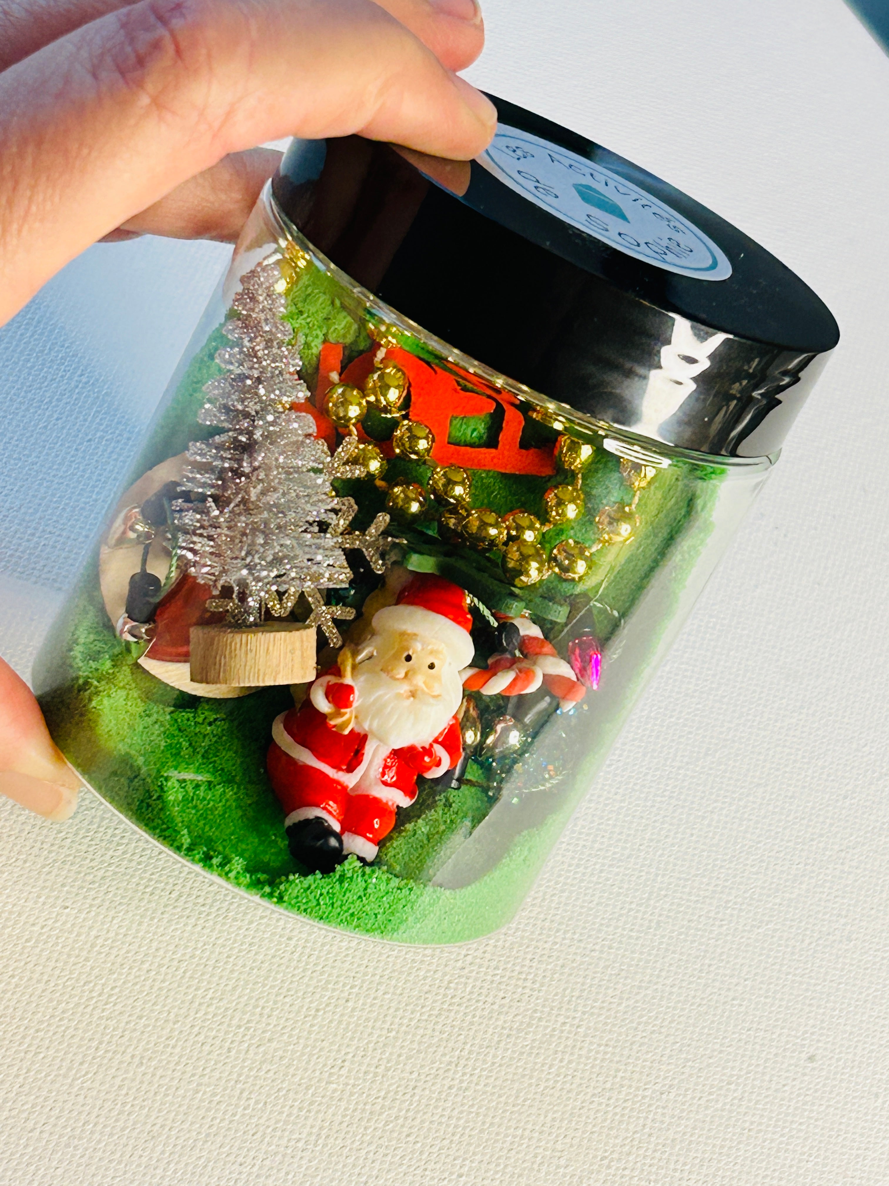 kit sensoriel avec sable magique sur le thème de Noël